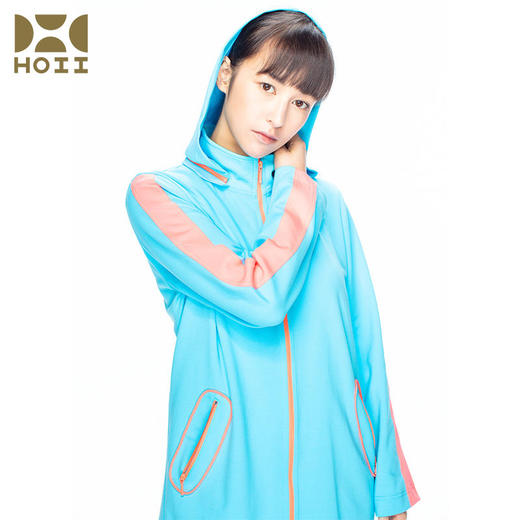 HOII/后益 拼色造型连帽防晒外套[D类] 商品图3