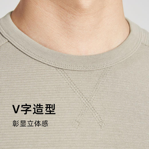 墨麦客男装2020冬季新款加绒圆领套头休闲保暖纯色卫衣男士2592A 商品图3