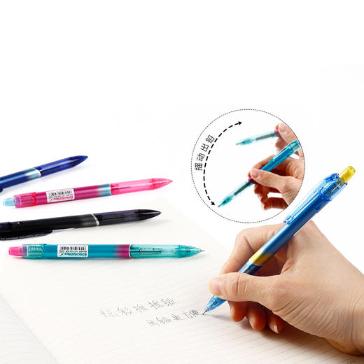 百乐炫彩摇摇铅笔0.5mm办公学生考试学习用品绘画 商品图1