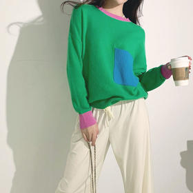 预售一周|THESOWING 羊绒衫毛衣圆领女套衫0W20-011.潮快衫[C类]