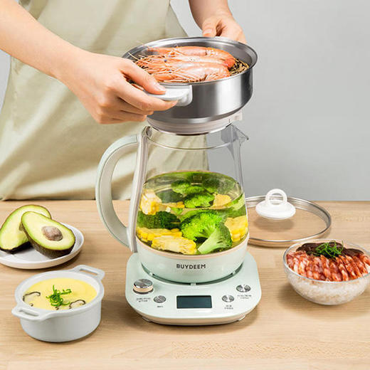 Buydeem/北鼎 K159T升级款家用多功能养生壶 带玻璃炖壶[福利品] 商品图2