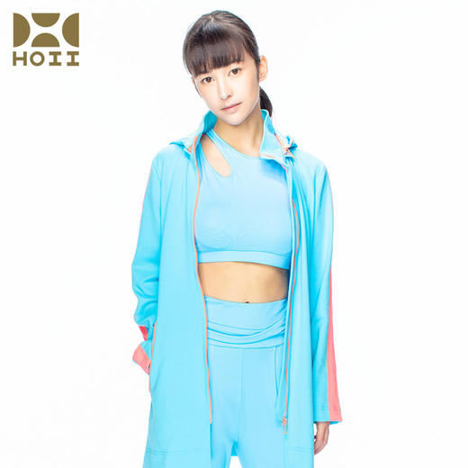 HOII/后益 拼色造型连帽防晒外套[D类] 商品图4