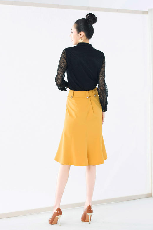 X【伯妮斯茵】简约时髦赤金色 半裙--《LSF》1B6042 商品图5