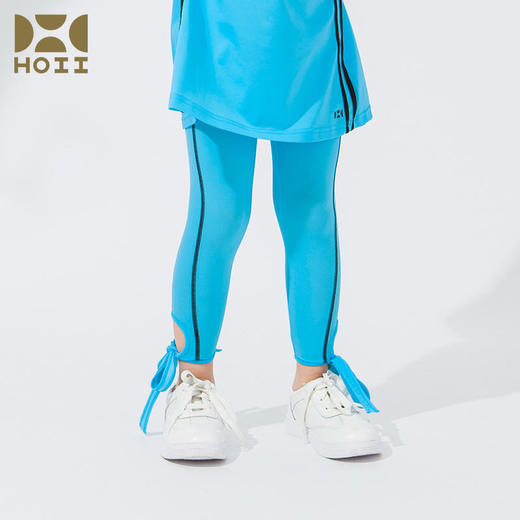 台湾HOII/后益  儿童款绑带7分legging裤防晒裤[D类] 商品图3