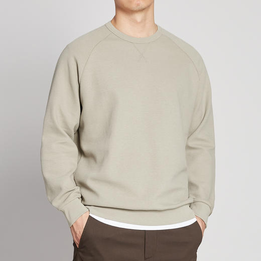 墨麦客男装2020冬季新款加绒圆领套头休闲保暖纯色卫衣男士2592A 商品图4