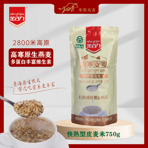 【煮粥煮饭】快熟皮燕麦米 750g/袋 商品图1