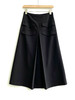 多口袋设计 黑色高腰A摆半身裙 商品缩略图4