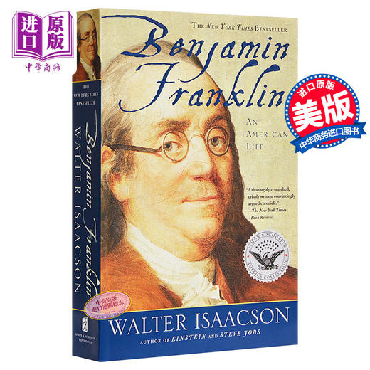 【中商原版】本杰明·富兰克林:一个美国人的生活 英文原版 Benjamin Franklin 商品图0