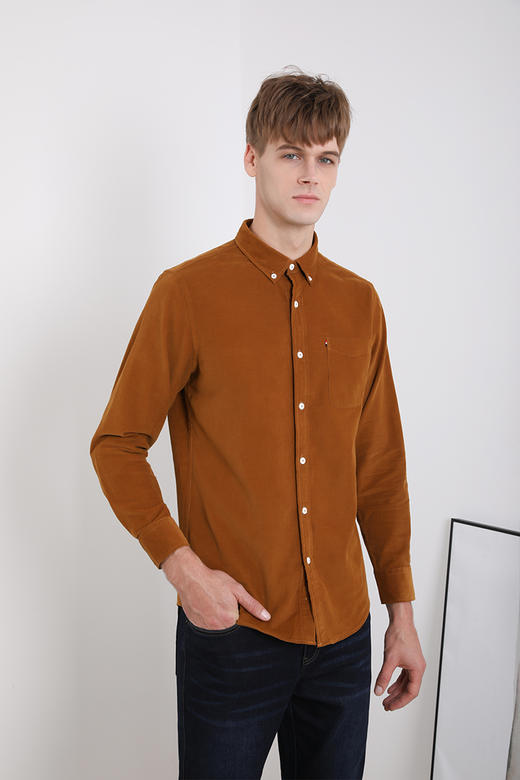 callisto卡其色长袖衬衫 FPSTL0303X 商品图0