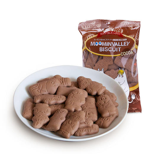 日本进口hokka北陆制果姆明 巧克力味谷物小饼干零食 75g（001713） 商品图1