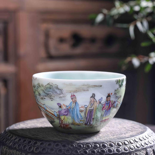 粉彩红楼梦之贾政游大观园 商品图1