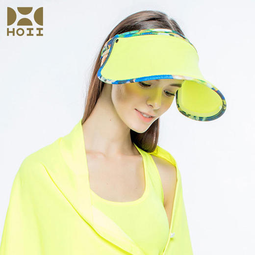 HOII/后益 防晒遮阳帽印花伸缩款防晒美肤抗UV防99%紫外线[D类] 商品图4