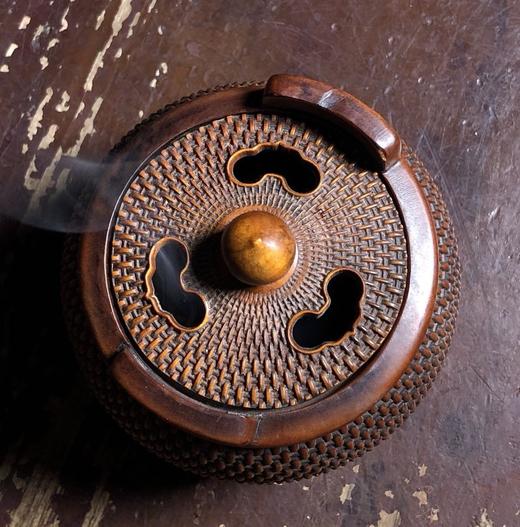 黄杨木苏工精做香薰炉 商品图4