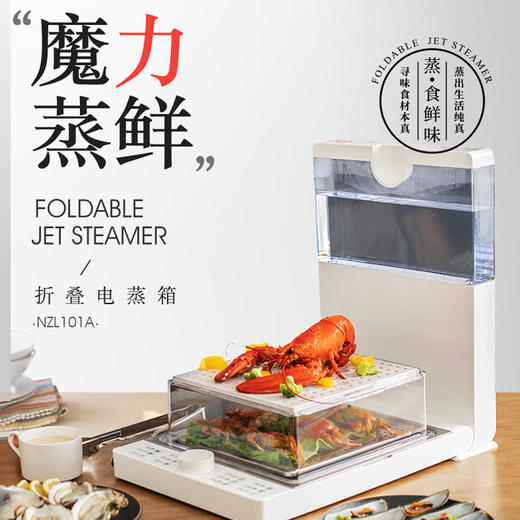 【亏本清仓】北欧欧慕电蒸箱 折叠多功能两层大容量蒸菜（不支持无理由退换） [福利品] 商品图0