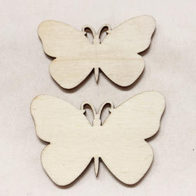 【上手】毛胚木制蝴蝶（1个装）