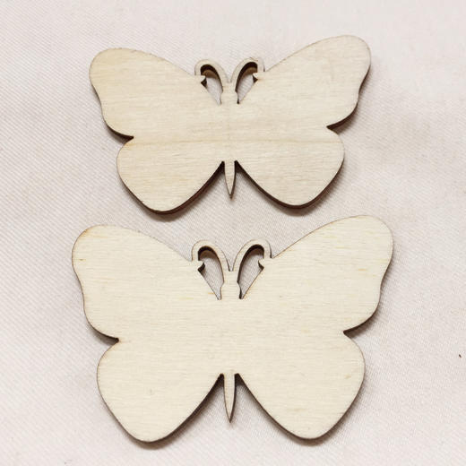 【上手】毛胚木制蝴蝶（1个装） 商品图0