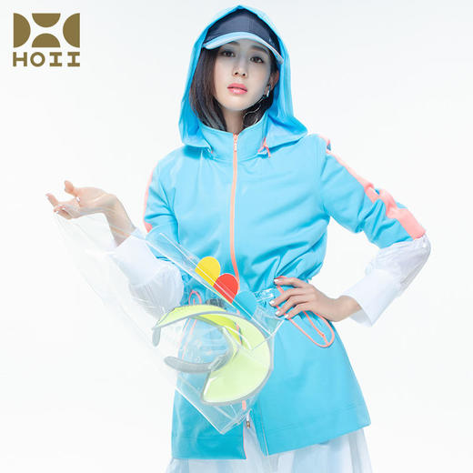 HOII/后益 拼色造型连帽防晒外套[D类] 商品图2