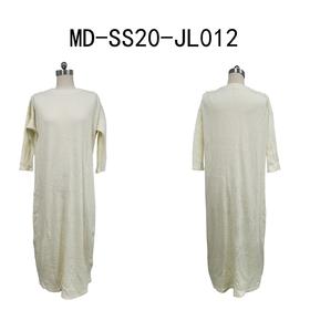 针织连衣裙白色