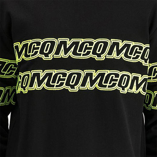 McQ 麦昆 男士黑色棉质长袖卫衣 黑色 441386 RNT29 1000 商品图3