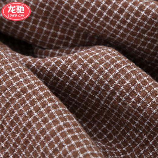 【枕巾】*日式枕巾纯棉提花四层细密格子成人一对防脱落枕头巾 商品图1