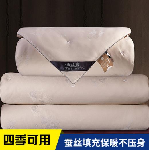 【床上用品】*桑蚕丝被全棉被芯空调被子母二合一加厚冬被双人春秋被纯棉夏凉被 商品图0