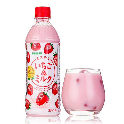 日本进口 SANGARIA三佳丽草莓牛奶饮料  500ml 商品图2