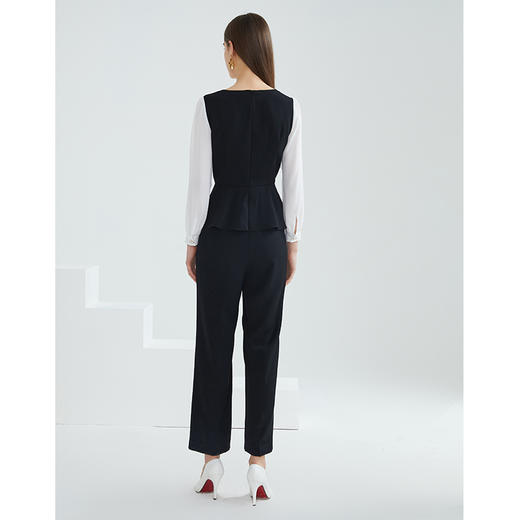 EITIE爱特爱女装春季新款气质干练通勤大气收腰显瘦连体裤A2107703 商品图4