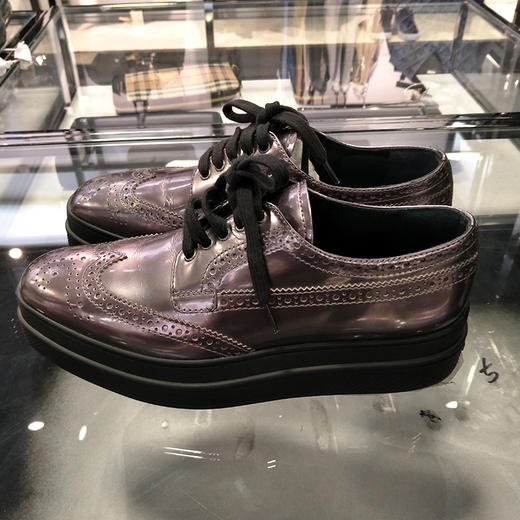 PRADA 普拉达 女士松糕鞋 古铜 1E522I 3AU1 F0D65 商品图2