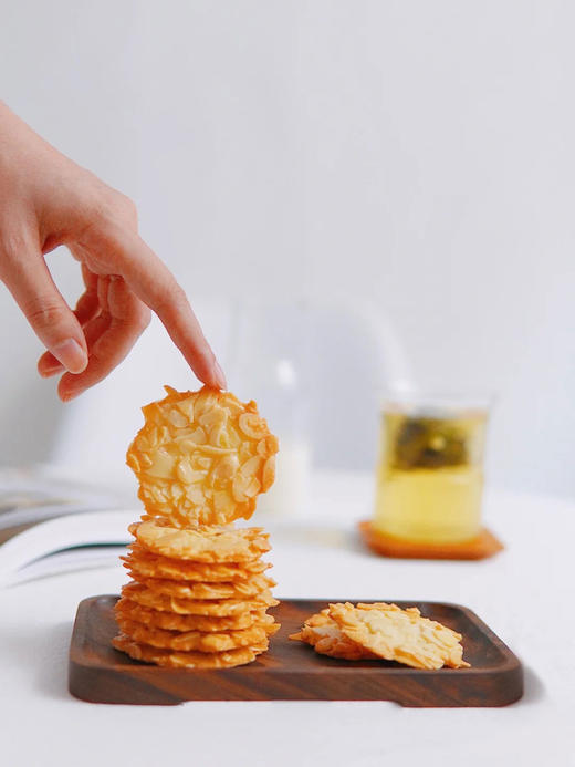 狮子家-杏仁瓦片酥 坚果制品 下午茶点 聚会茶点 送礼可快递 净重110g+ 商品图8