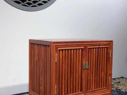 红桥红  家具严选  缅甸花梨（大果紫檀）  【62 带抽屉 梳影小茶水架】 商品图3