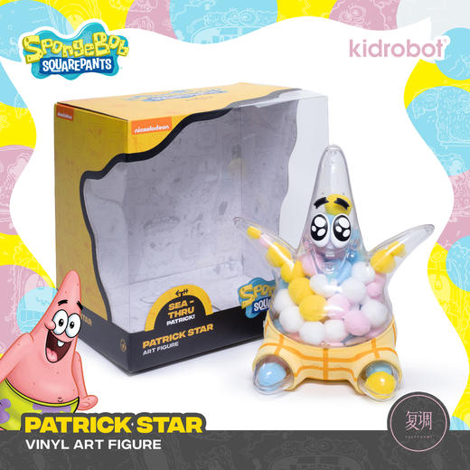 现货 Kidrobot 派大星 冰淇淋版 复调限定 摆件 潮玩 可爱 Patrick Ice Cream 复调限定 商品图3