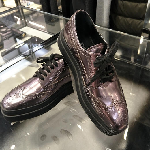 PRADA 普拉达 女士松糕鞋 古铜 1E522I 3AU1 F0D65 商品图1