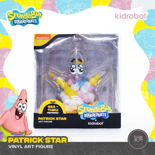 现货 Kidrobot 派大星 冰淇淋版 复调限定 摆件 潮玩 可爱 Patrick Ice Cream 复调限定 商品图4