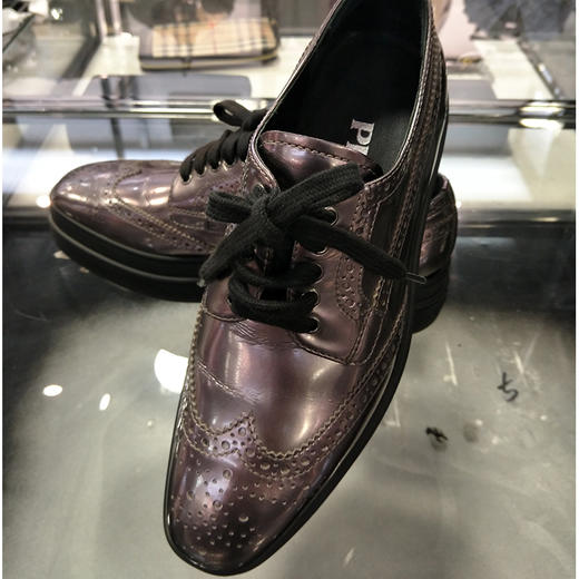 PRADA 普拉达 女士松糕鞋 古铜 1E522I 3AU1 F0D65 商品图0