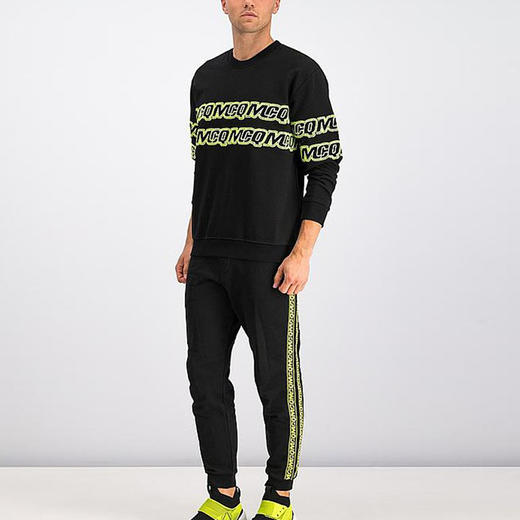 McQ 麦昆 男士黑色棉质长袖卫衣 黑色 441386 RNT29 1000 商品图2