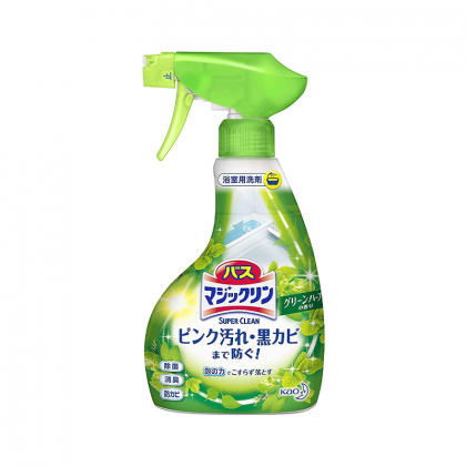 日本进口花王 浴室泡沫清洁剂去水垢黄垢除菌亮白卫浴清洁喷雾 草本香 380ml 商品图0