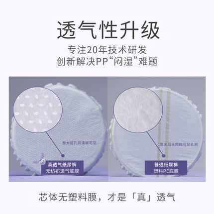 【睦爱全系列】婴儿环贴式纸尿裤NB62/S56/M46/L38短裤式纸尿裤L32/XL28 商品图7