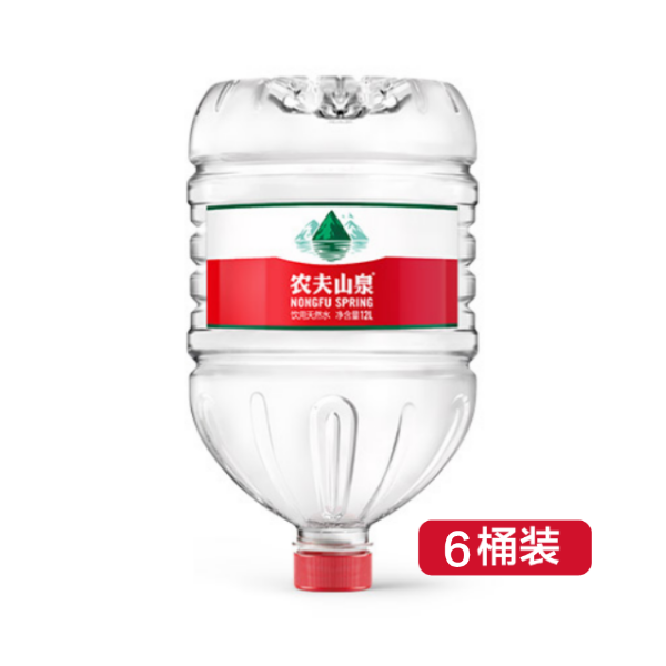 农夫山泉天然水12L6桶装