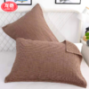 【枕巾】*日式枕巾纯棉提花四层细密格子成人一对防脱落枕头巾 商品缩略图2