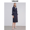 VIMAGE纬漫纪品牌女装春季新款洋气显瘦长款收腰气质风衣外套VA2104103 商品缩略图2