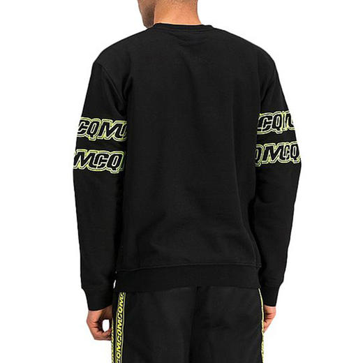 McQ 麦昆 男士黑色棉质长袖卫衣 黑色 441386 RNT29 1000 商品图1