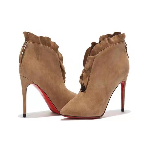 westory商场同款花边时尚高跟短靴W274S80571 商品图0