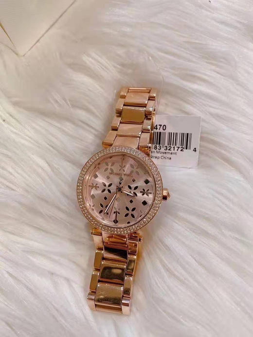 国内现货  MICHAEL KORS/MK 玫瑰金 镂空花朵女表手表33mm表盘 商品图6