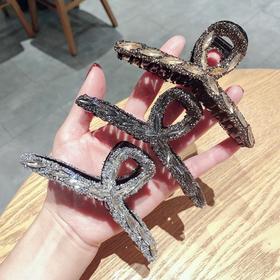 【水钻发夹水晶大号发抓ins】简约洗脸化妆盘头发爪夹韩国东大门同款
