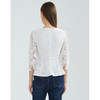 EITIE爱特爱品牌女装春夏新款洋气蕾丝镂空收腰五分袖短上衣A2113703 商品缩略图4
