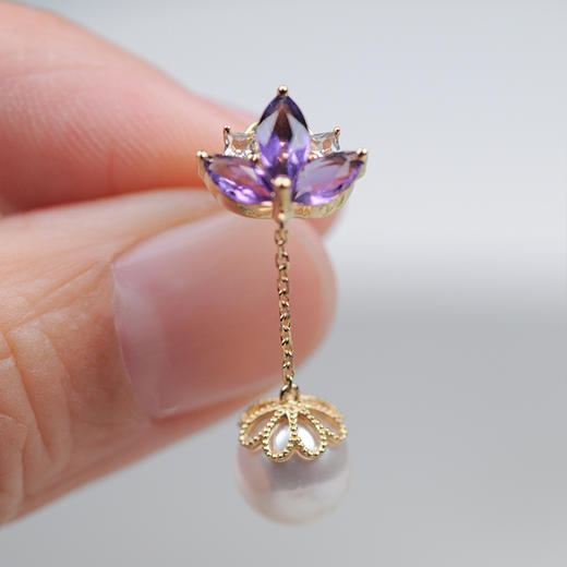 睡莲珍珠耳环【仅限于现货】 商品图2