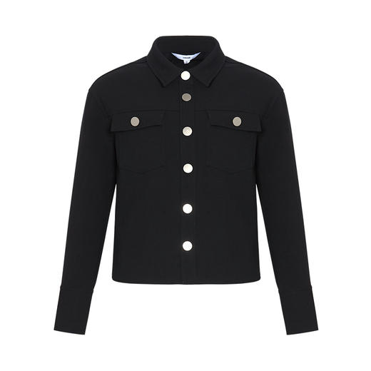 VIMAGE纬漫纪新款时尚百搭纯色翻领短款外套女V1503106D 商品图4