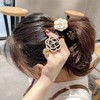 【经典小香风大山茶花珍珠发圈】发绳马尾半头皮筋头绳韩版新款发饰女 商品缩略图2