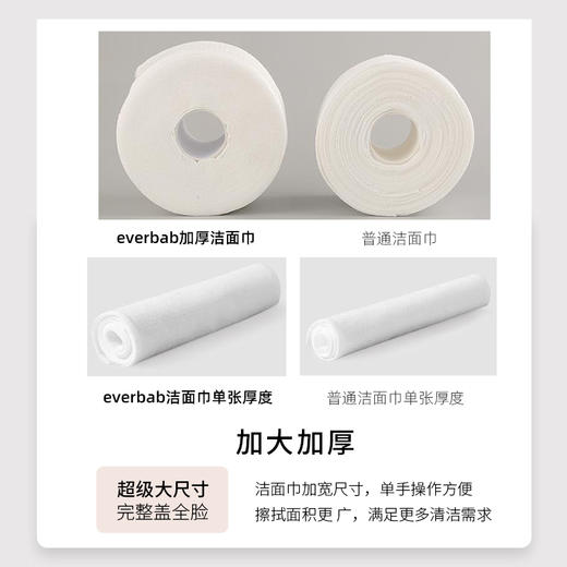everbab艾蓓拉  团团棉花洁面巾/洗脸巾 商品图2