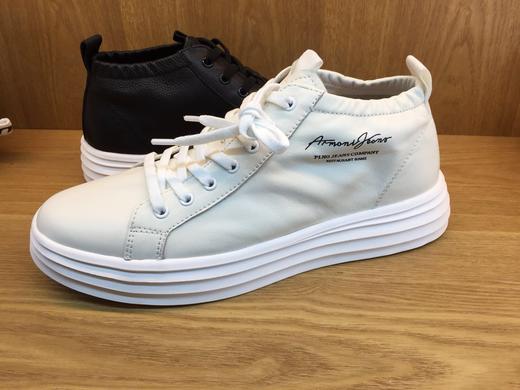 豪行2019春季新品时尚潮流休闲真皮男单鞋板鞋19159513专柜正品 商品图3